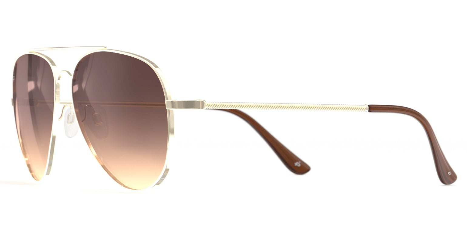 Gold | Privé Revaux The Cali Aviator Tinted Sunglasses