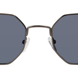 Gunmetal | Privé Revaux The Heat Square Aviator Sunglasses