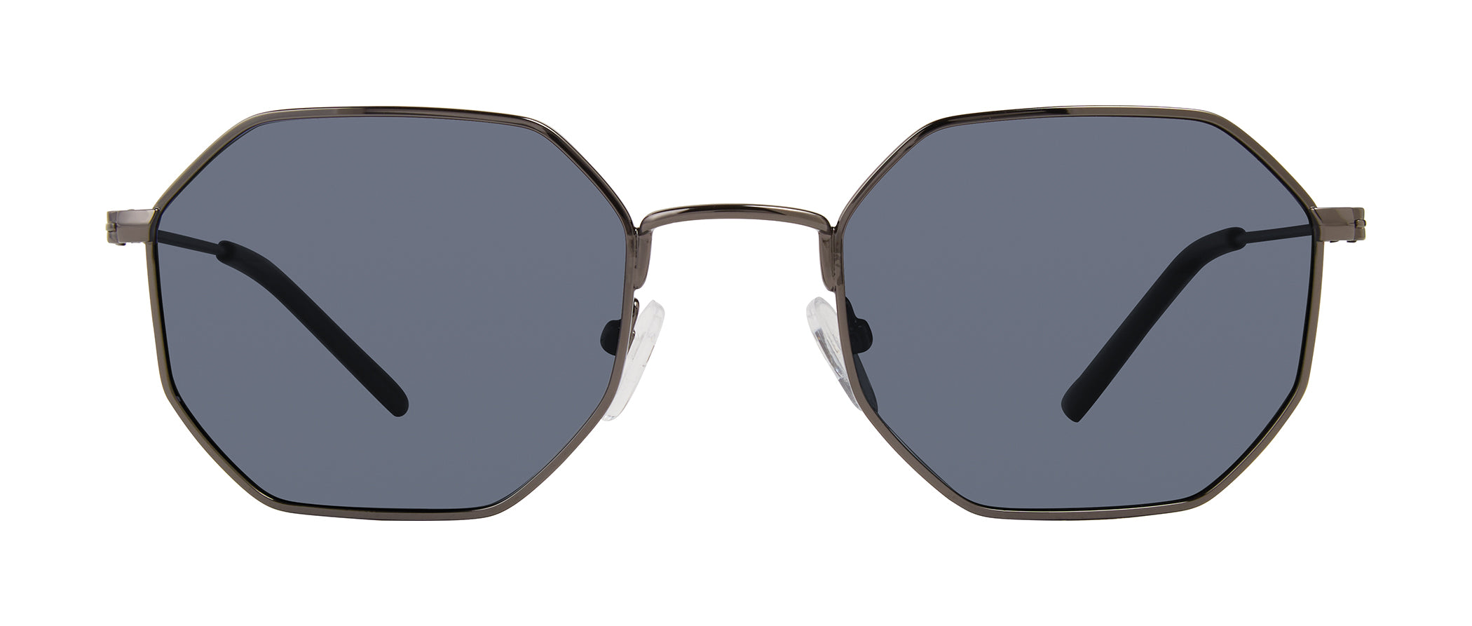 Gunmetal | Privé Revaux The Heat Square Aviator Sunglasses