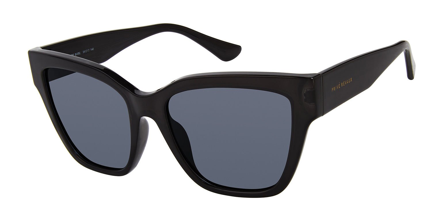 Caviar Black | Privé Revaux Bayside Babe Womens Square Sunglasses