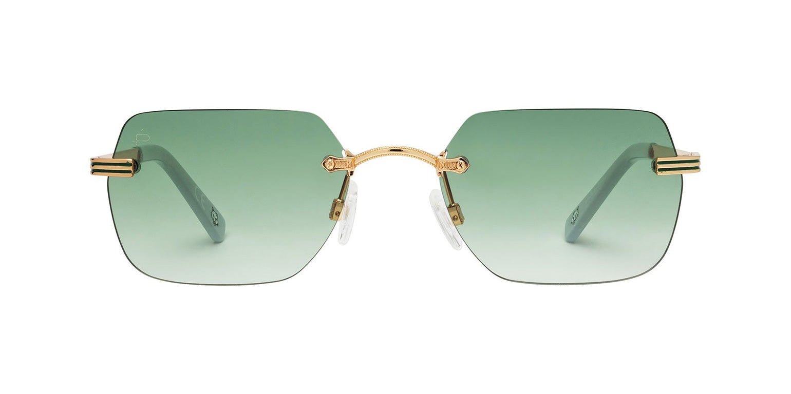 Emerald | Privé Revaux DB Touch Square Rimless Sunglasses