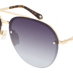 Champagne Gold | Privé Revaux The Glide Rimless Aviator Sunglasses