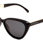 Caviar Black/Black | Privé Revaux The Hepburn Black Frame Cat Eye Sunglasses