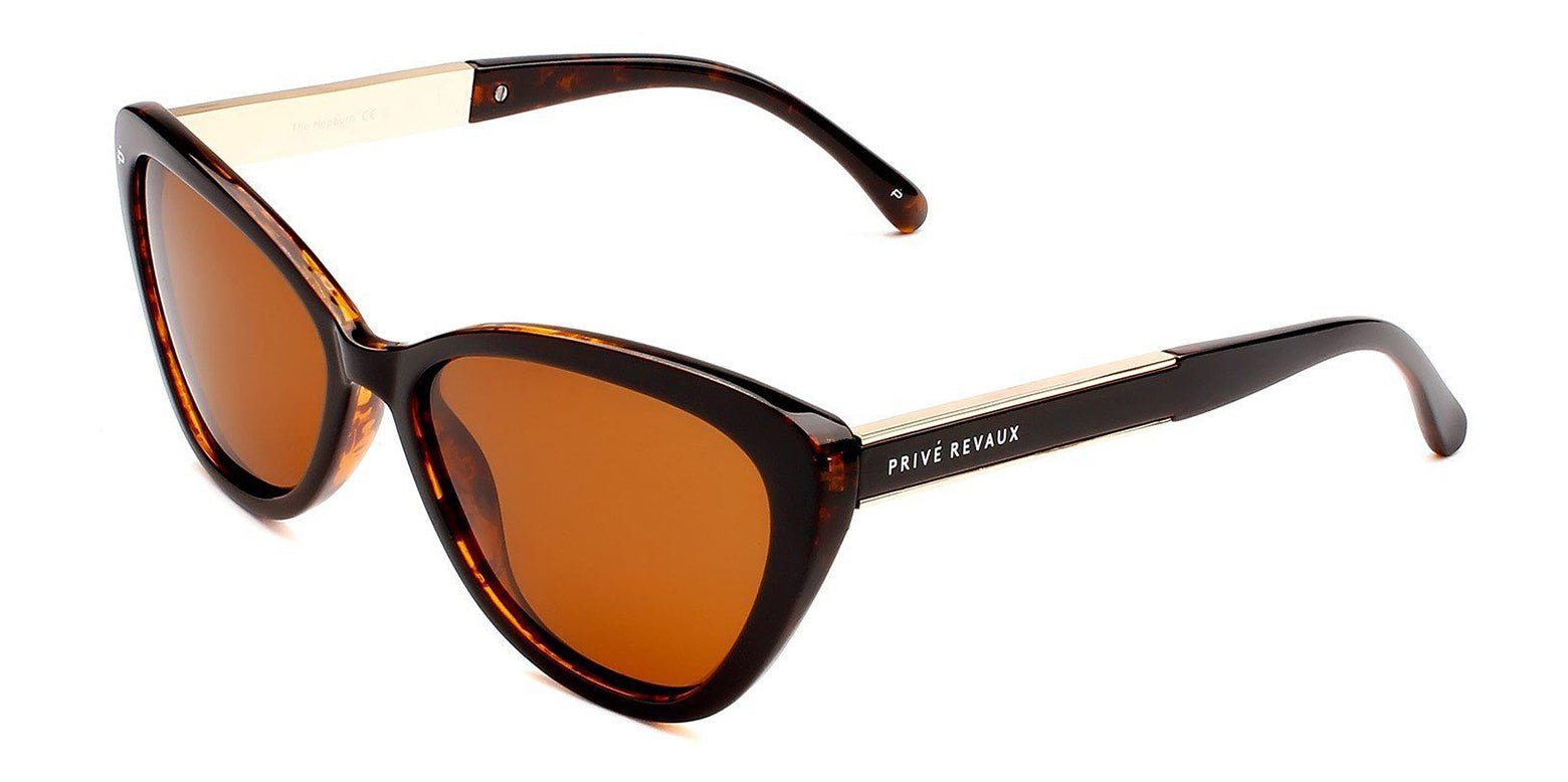 Warm Copper Tort/Brown | Privé Revaux The Hepburn Brown Cat Eye Sunglasses