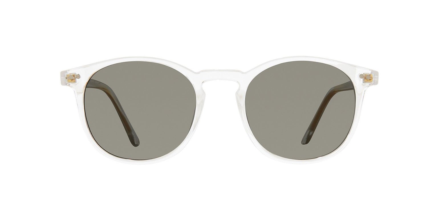 Crystal Clear/Grey | Privé Revaux The Maestro Circle Frame Sunglasses