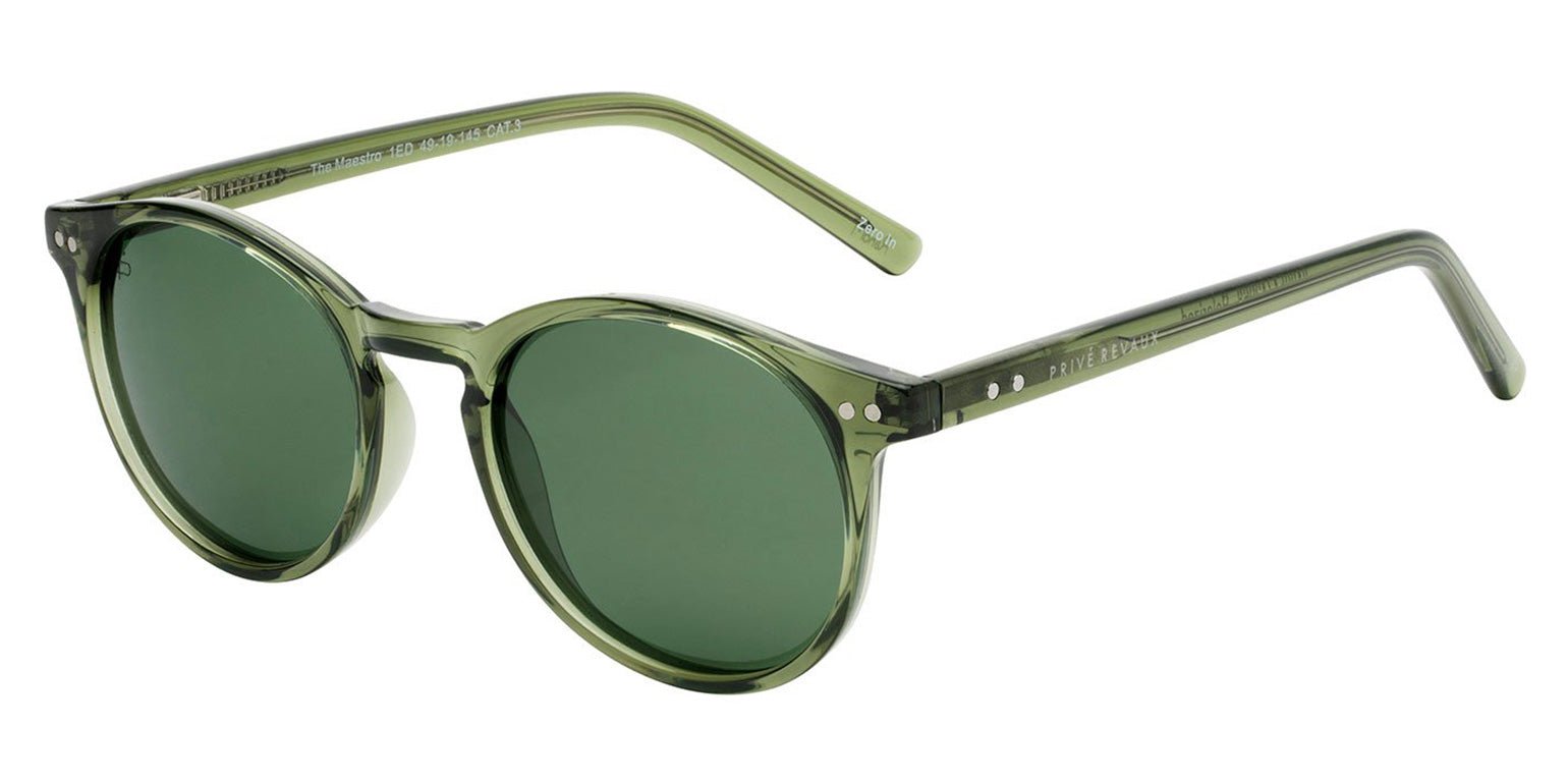 Hunter Green | Privé Revaux The Maestro X Circle Polarized Sunglasses