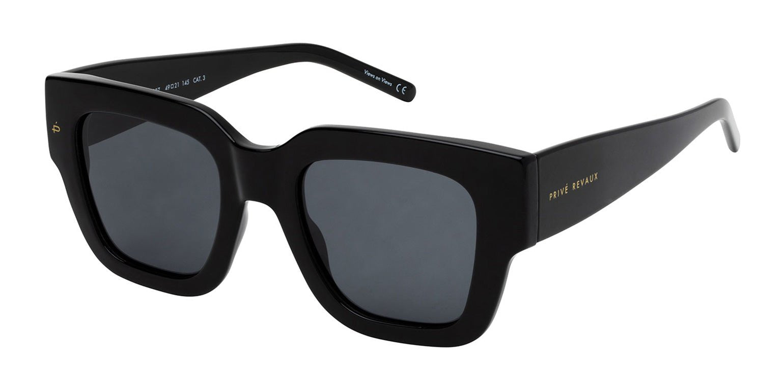 Caviar Black | Privé Revaux The New Yorker Square Sunglasses Women