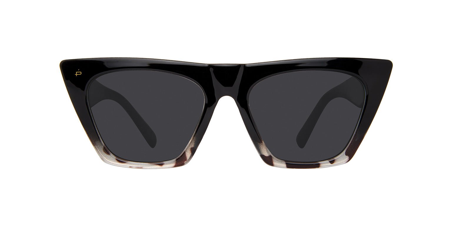 Caviar Black/Snow Leopard Tort | Privé Revaux The Victoria Mini Sunglasses