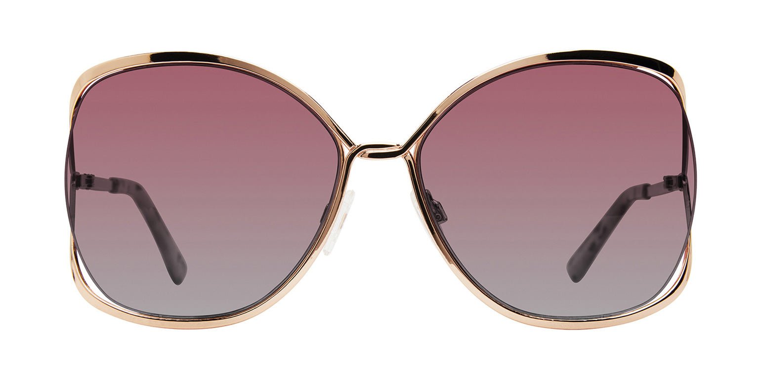 Rose Gold | Privé Revaux Sunfest Pink Lens Butterfly Sunglasses