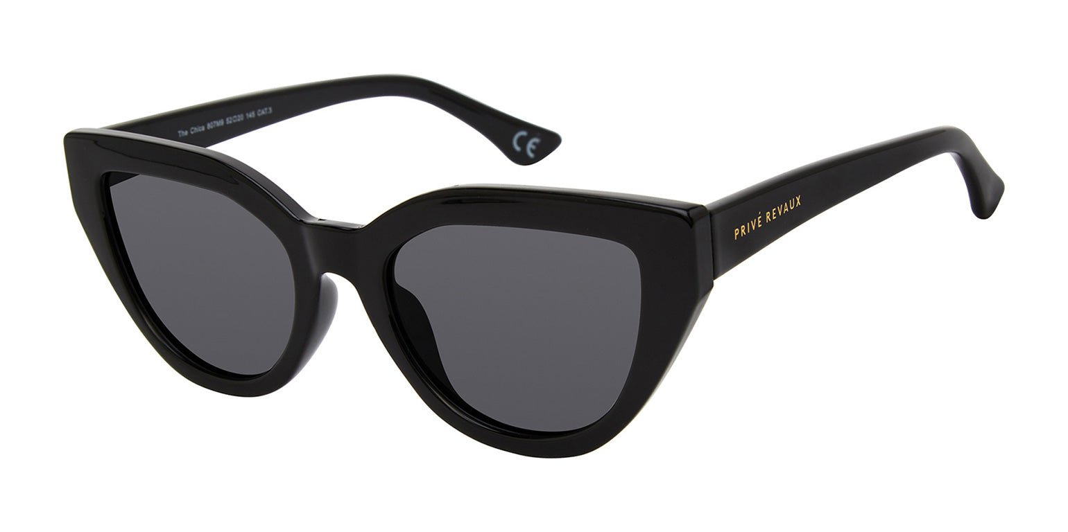 Black | Privé Revaux The Chica Black Lens Sunglasses