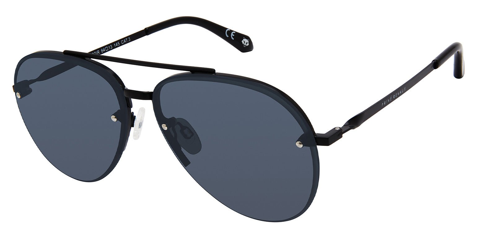 Privé Revaux | The Glide Sunglasses | Black | Medium